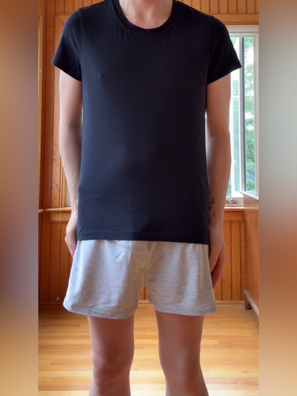 James Perse Vintage Little Boy Tee in Deep Navy
